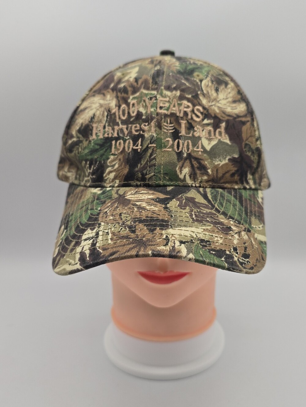 Vintage Otto 100 Years Harvest Land 1904-2004 Camo Adjustable Hat